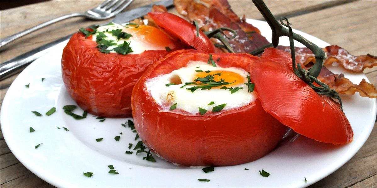 Vajíčko pečené v paradajke