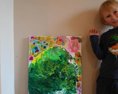 Päťročný umelec bude vystavovať obrazy v Oravskej galérii