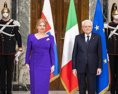 Slovensko navštívi taliansky prezident S. Mattarella privíta ho prezidentka