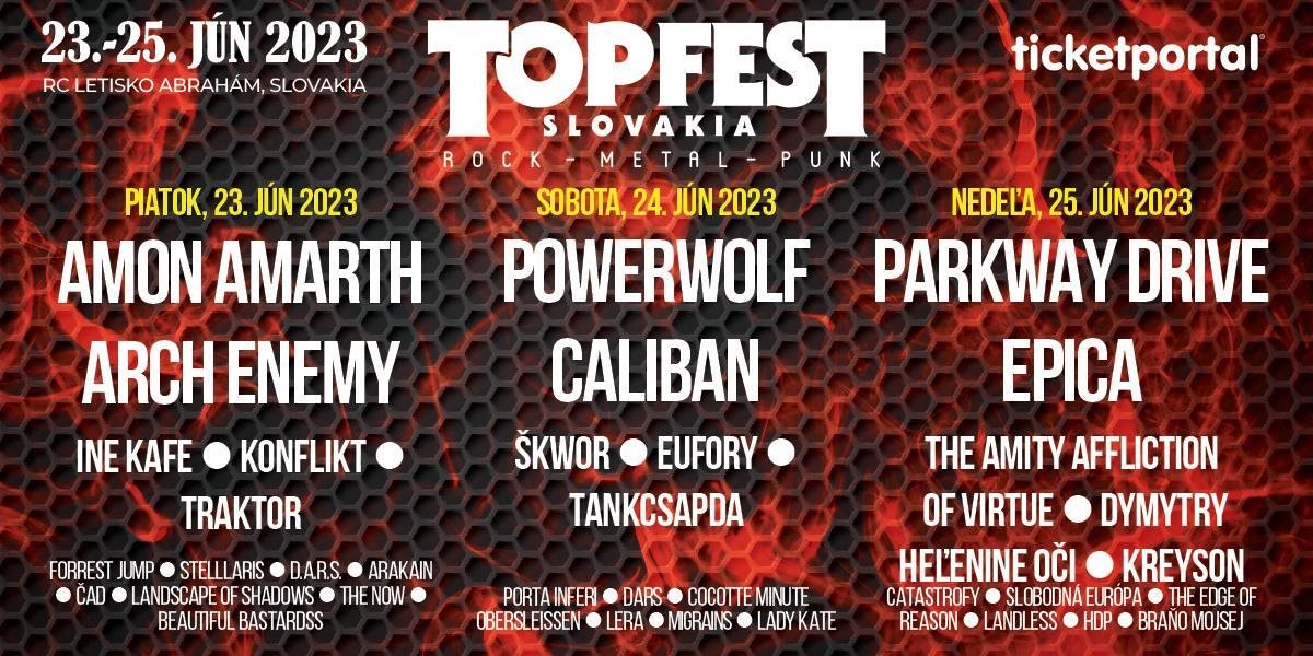 Festival TOPFEST SLOVAKIA 2023 predstaví osvedčené mená z Česka a Slovenska