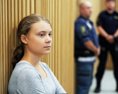 Mladá aktivistka Greta Thunbergová dostala za neuposlúchnutie polície pokutu