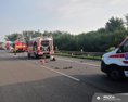 Polícia Diaľnica D2 smerom do ČR je pre dopravnú nehodu uzavretá
