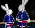Maskotmi MS 2024 v Česku budú opäť králiky z klobúka Bob a Bobek