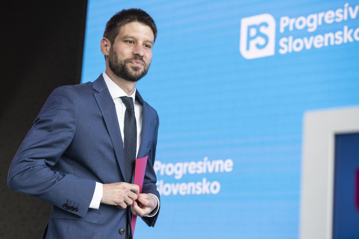 Hlavná tvár strany Progresívne Slovensko - Michal Šimečka.