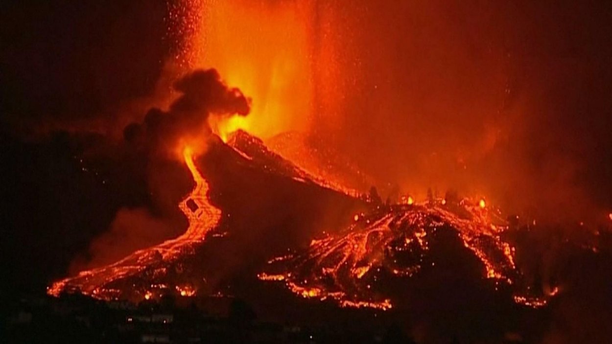 Erupcia sopky na ostrove LaPalma v roku 2021.