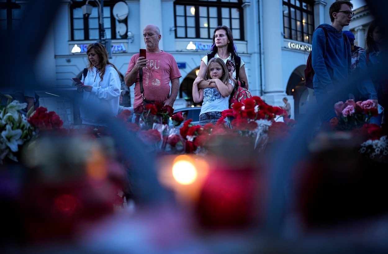 Pouličný pamätník Prigožinovi a spol.