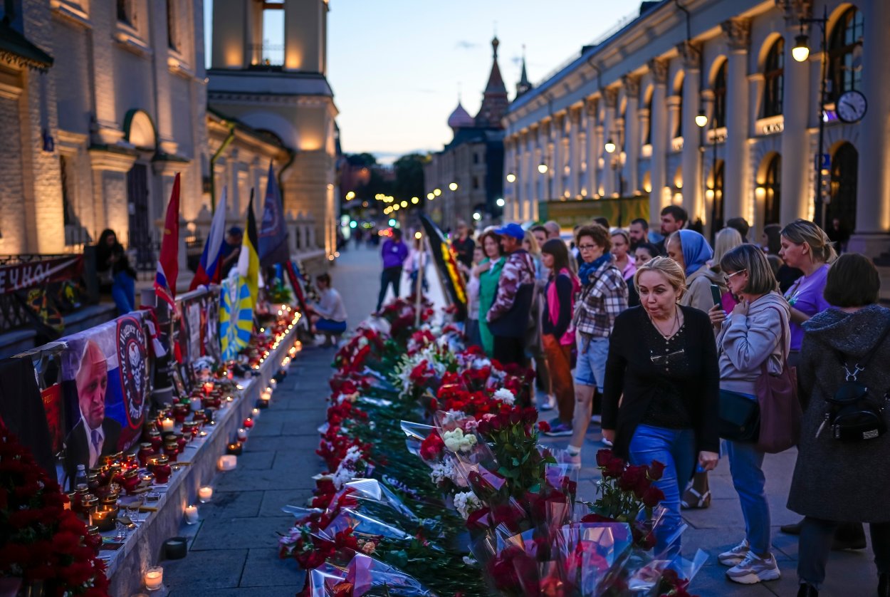 Pouličný pamätník Prigožinovi a spol.
