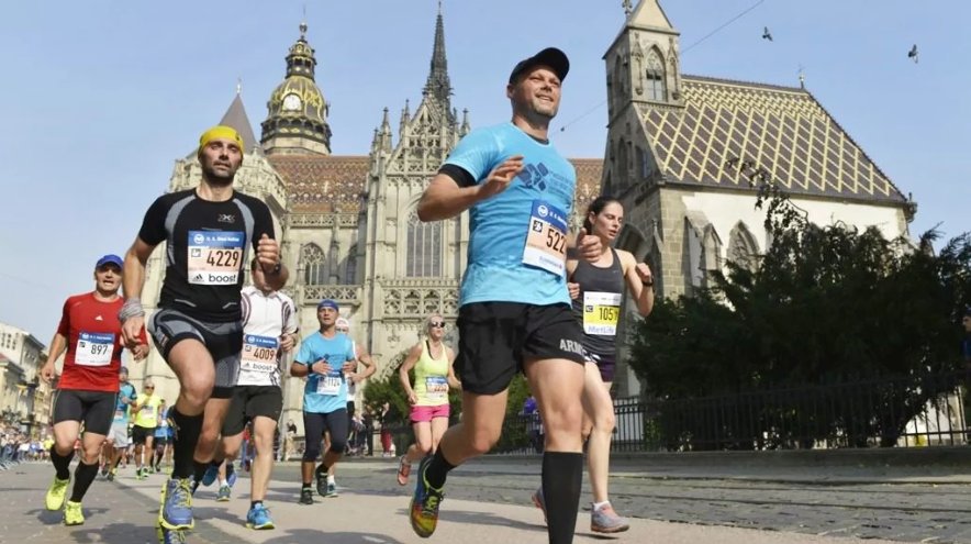 Archívny záber z Medzinárodného maratónu mieru (MMM) v Košiciach.