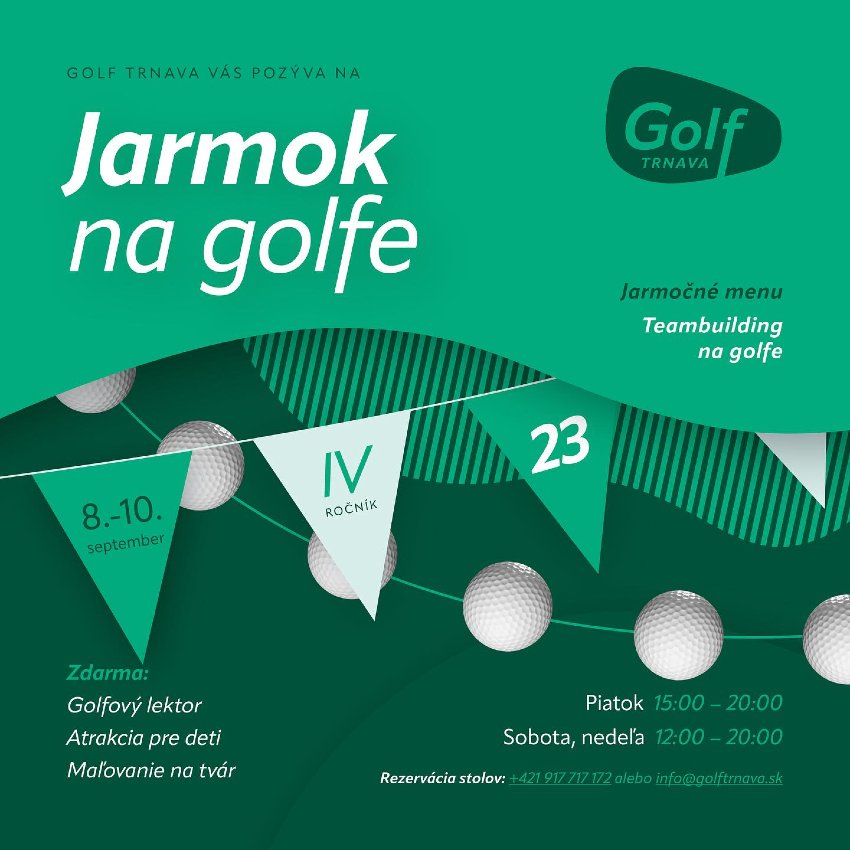 plagát podujatia Jarmok na golfe