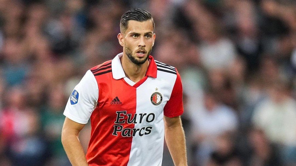 Slovák David Hancko v drese Feyenoord Rotterdam.