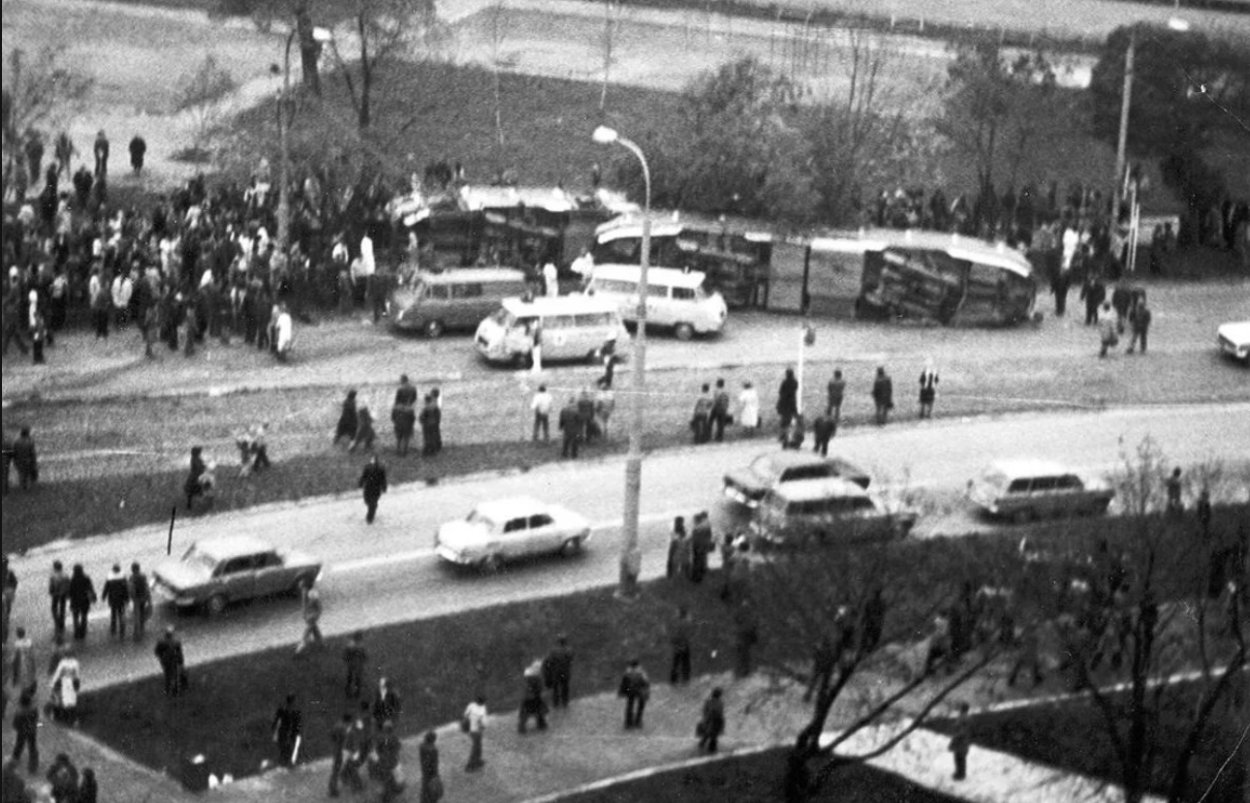 Nehoda električky v Košiciach 30. októbra 1978.