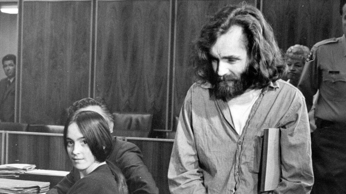 Charles Manson na súde. foto: The Los Angeles