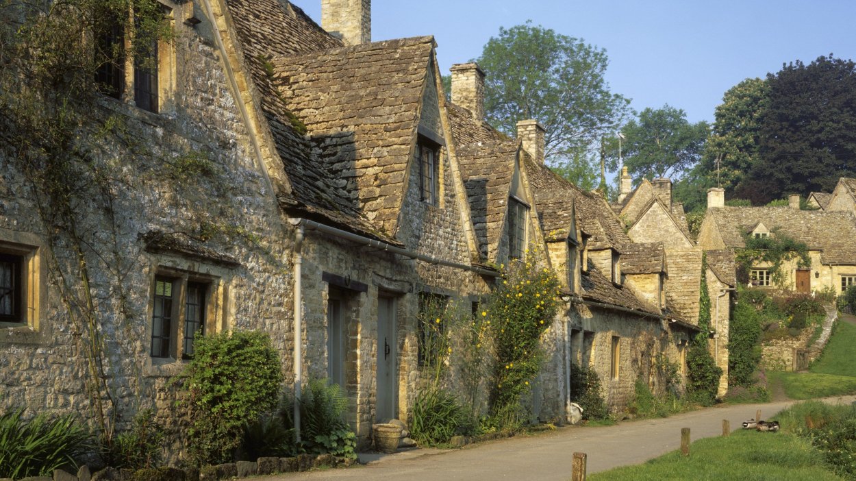 Kamenné mestečko Bibury.