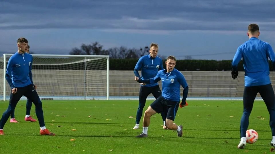 tréning slovenskej futbalovej dvadsaťjednotky