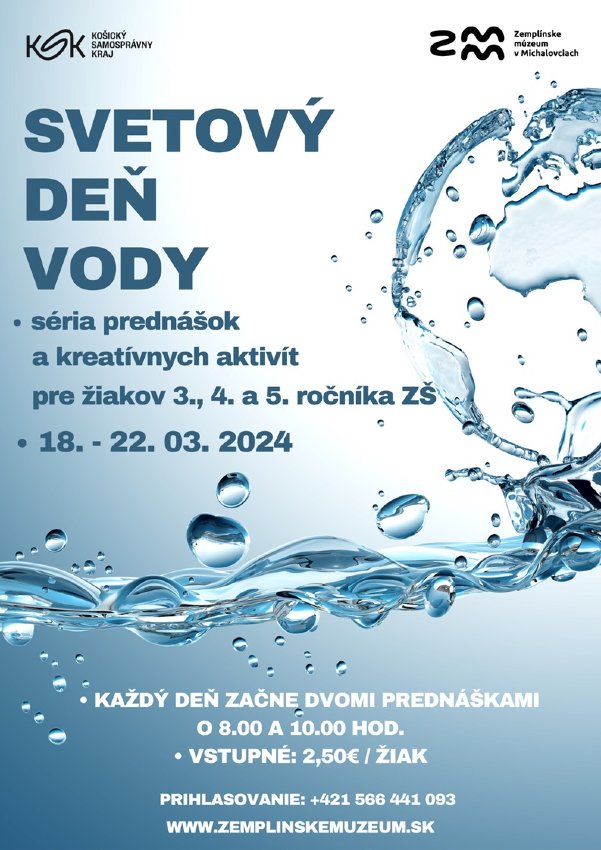 Svetový deň vody v Zemplínskom múzeu v Michalovciach