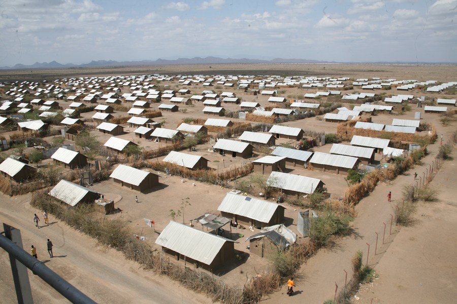 Fotografia urobená 8. apríla 2021 ukazuje utečenecký tábor Kakuma v okrese Turkana v Keni.