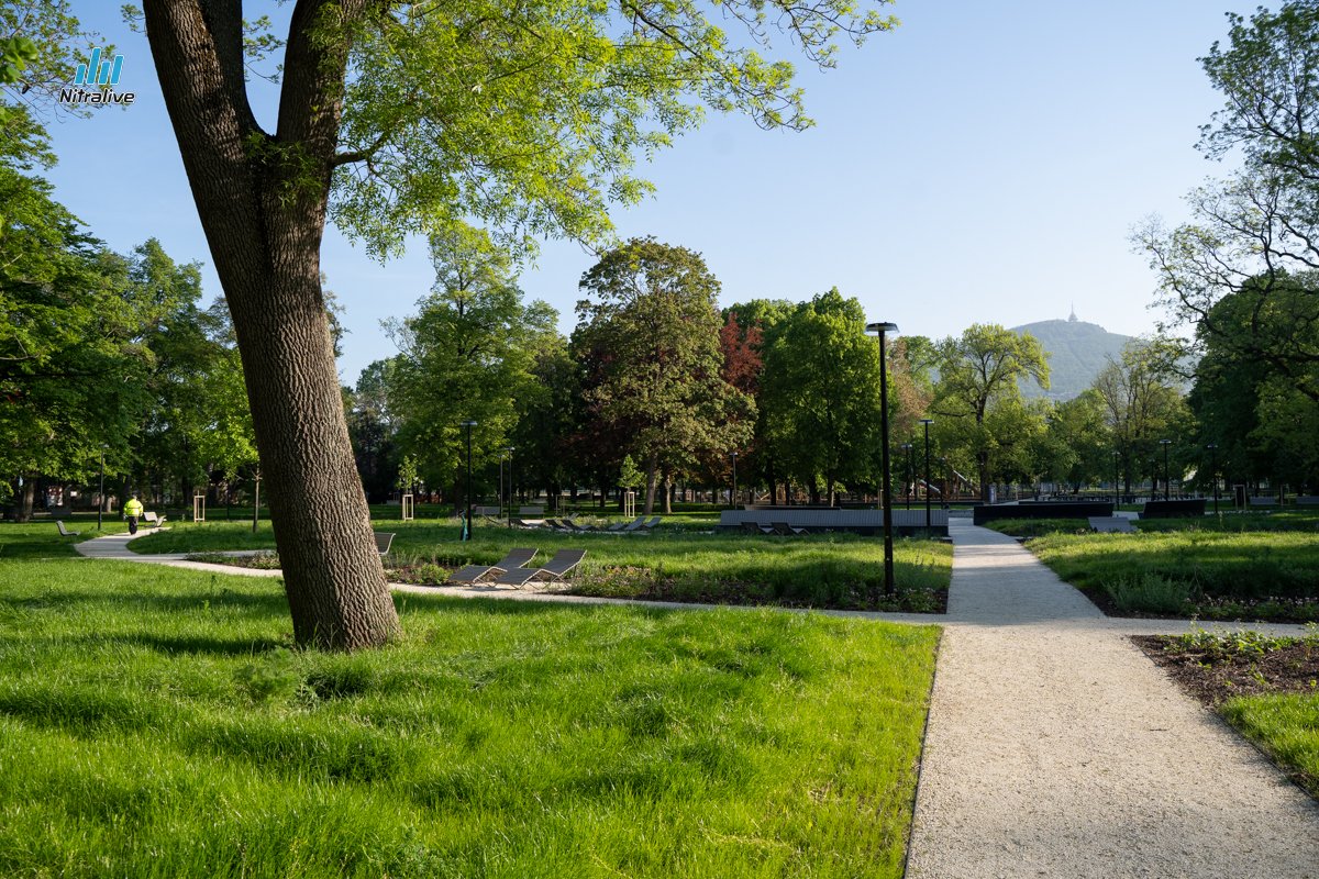 Mestský park Sihoť v Nitre.