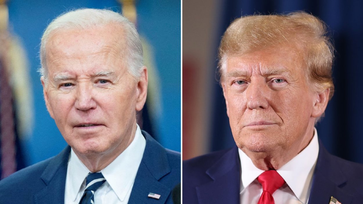 Kandidáti na post prezidenta Joe Biden a Donald Trump.