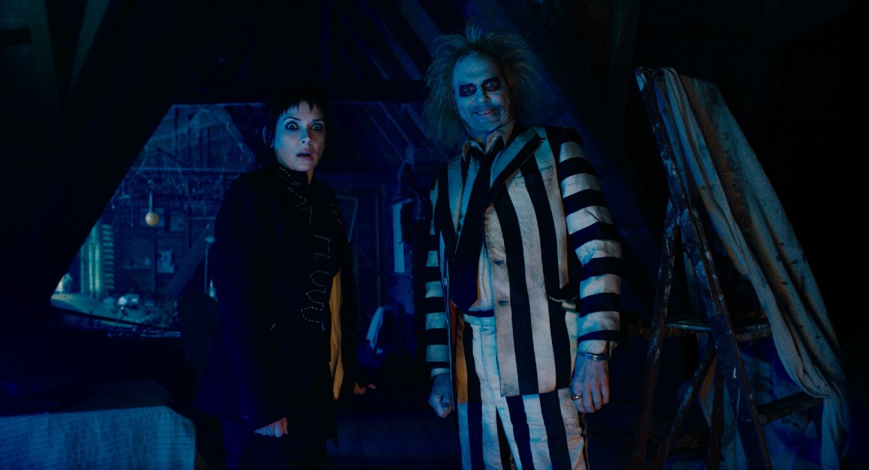 Winona Rider a Michael Keaton v komédii Beetlejuice