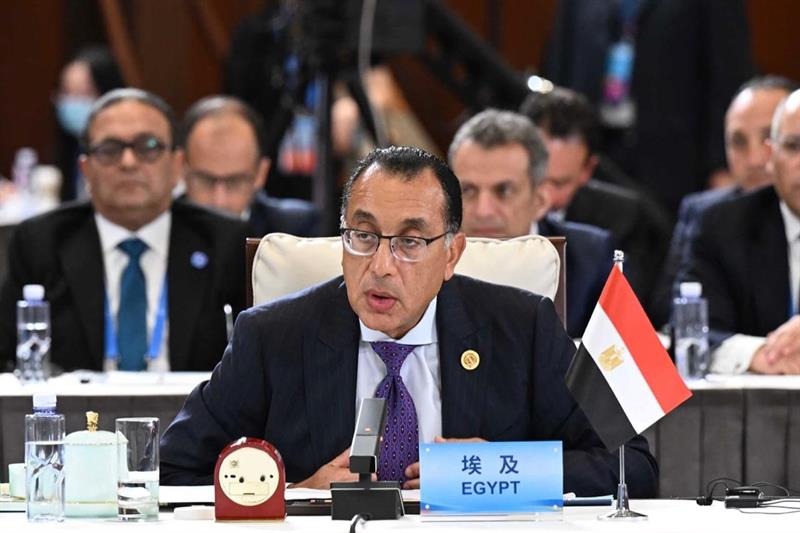 Egyptský premiér Mostafa Madbouly sa zúčastňuje na samite Fóra pre spoluprácu Číny a Afriky (FOCAC) v hlavnom meste Pekingu 5. septembra 2024.