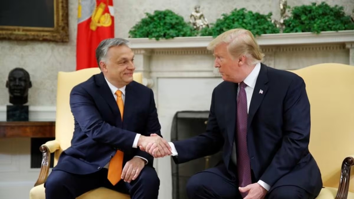 Trump na stretnutí s Orbánom