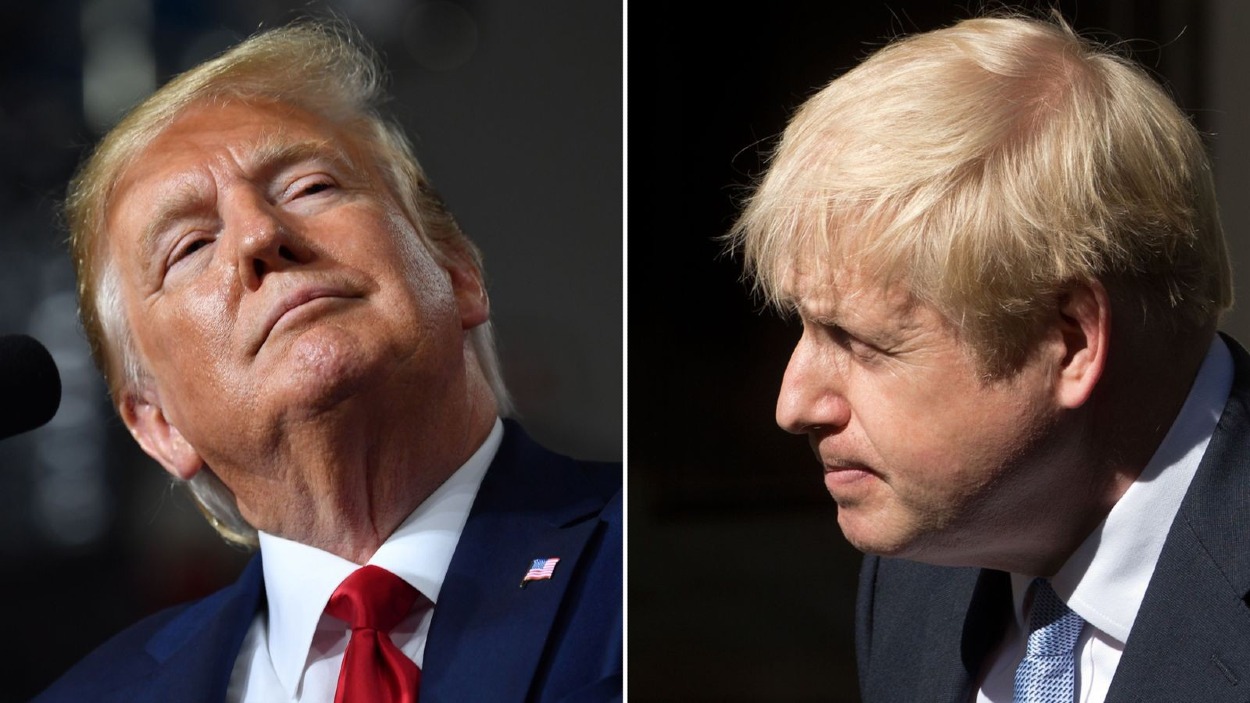 Donald Trump a Boris Johnson