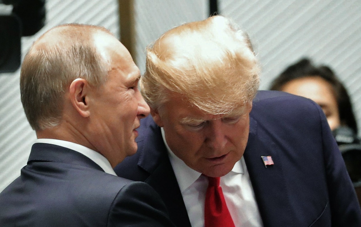 Donald Trump a Vladimír Putin 