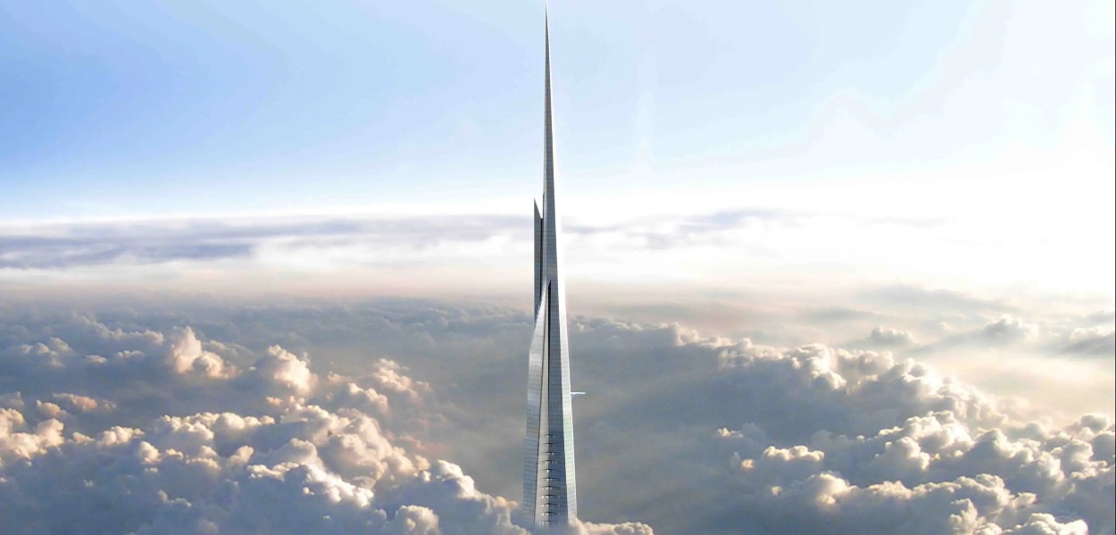 Jeddah Tower, známa aj ako Kingdom Tower, má po dokončení v roku 2028 prekonať súčasný najvyšší mrakodrap sveta - vizualizácia.