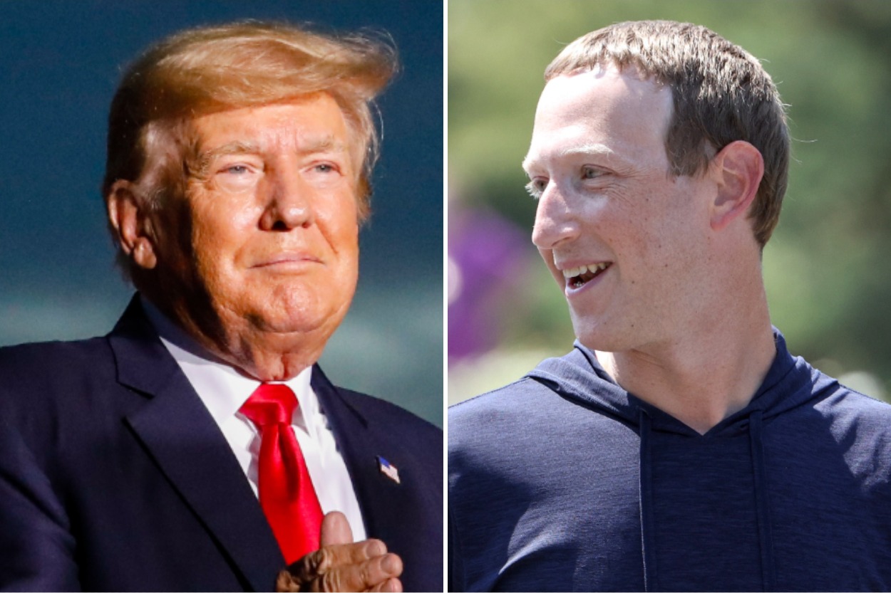 Donald Trump a Mark Zuckerberg