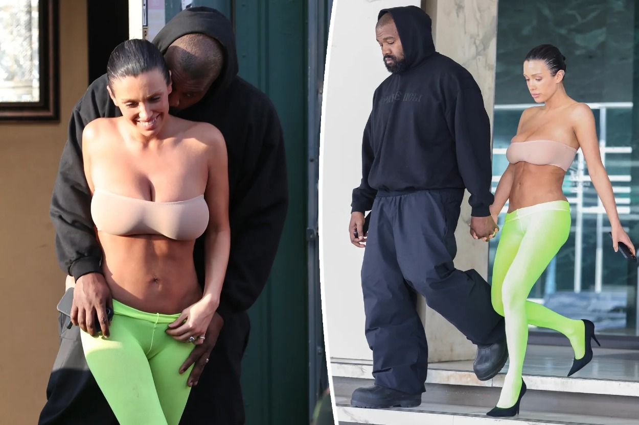 Kanye West s Biancou Censori na rande v Cheesecake Factory.