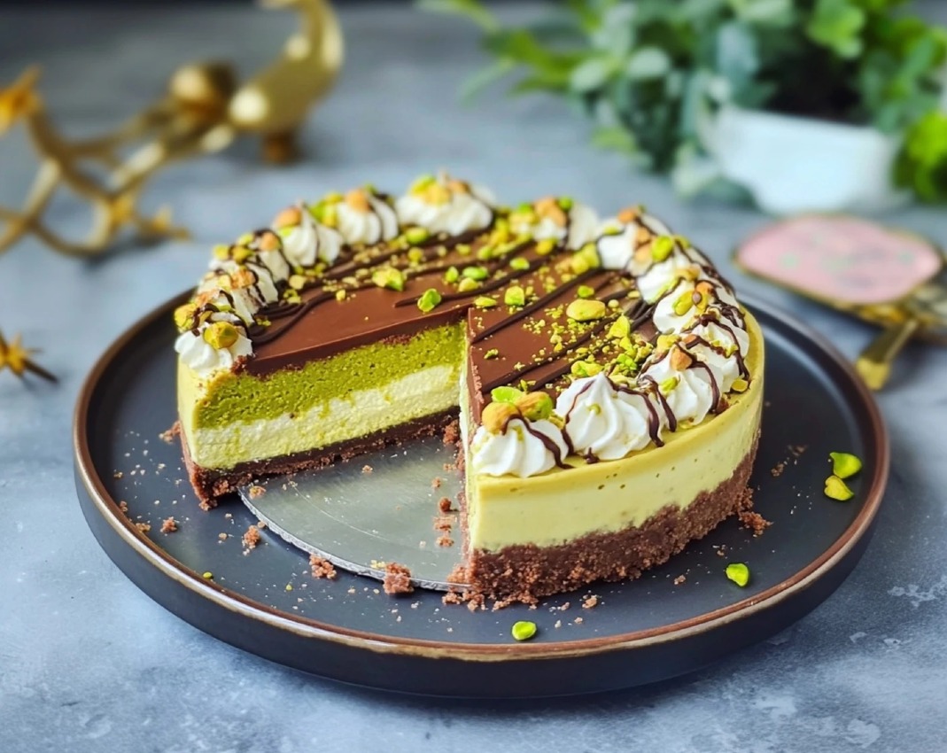 Čokoládový dubajský cheesecake bez pečenia je luxusný dezert, ktorý kombinuje bohatú chuť kvalitnej čokolády a krémový mascarpone.