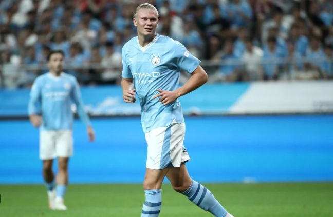 Nórsky kanonier hrajúci za Manchester City Erling Haaland