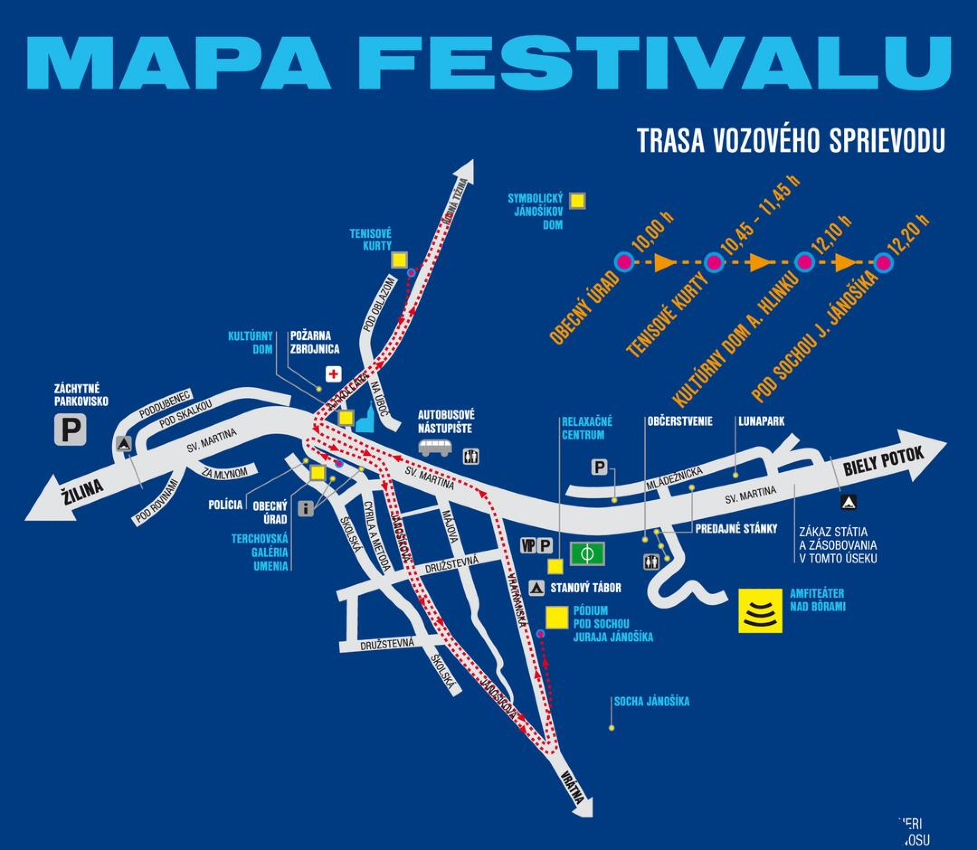 Mapa festivalu