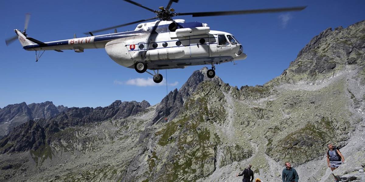 Vo Velickej doline sa zranil poľský turista, zasahoval vrtuľník