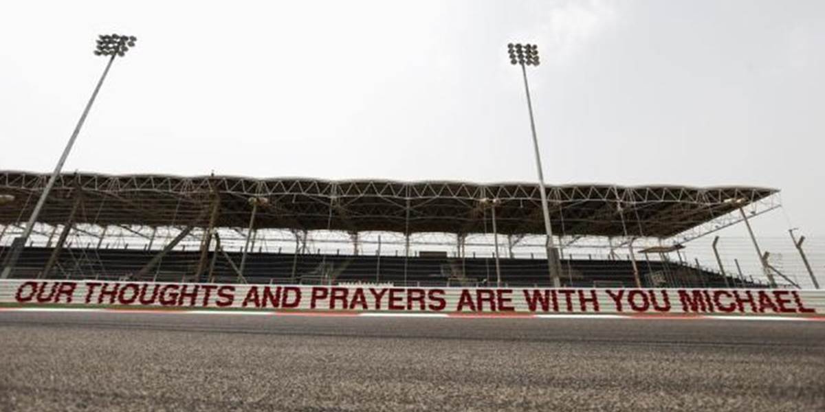 F1: Na VC Bahrajnu vzdali poctu Michaelovi Schumacherovi a vyjadrili mu podporu v boji o život!