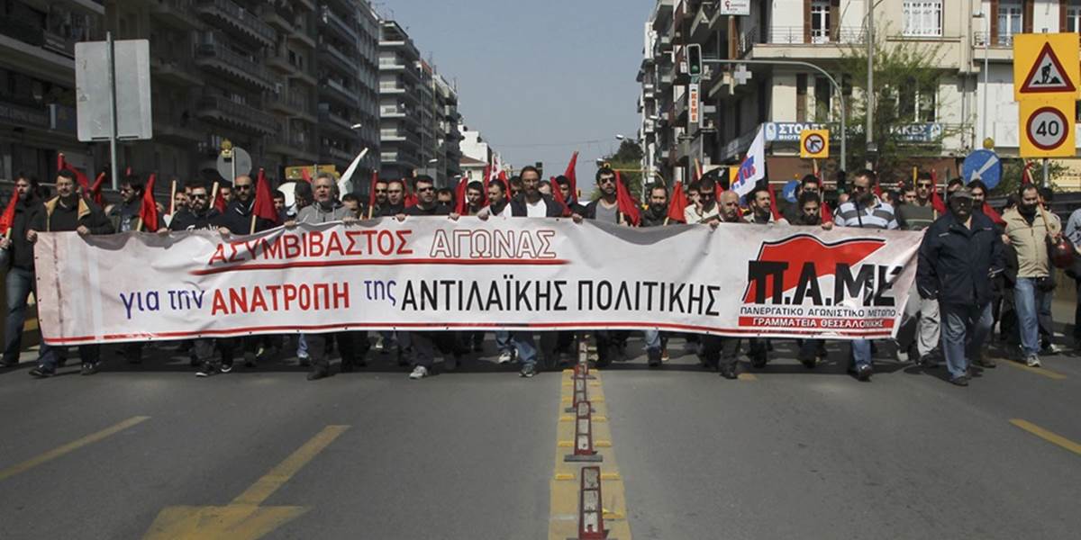 Grécke odbory začali ďalší generálny štrajk
