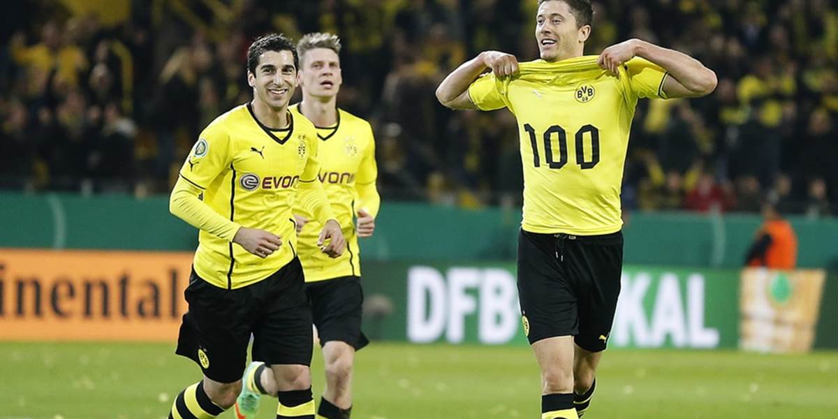 Lewandowski strelil 100.gól v drese Dortmundu, Borussia vo finále pohára