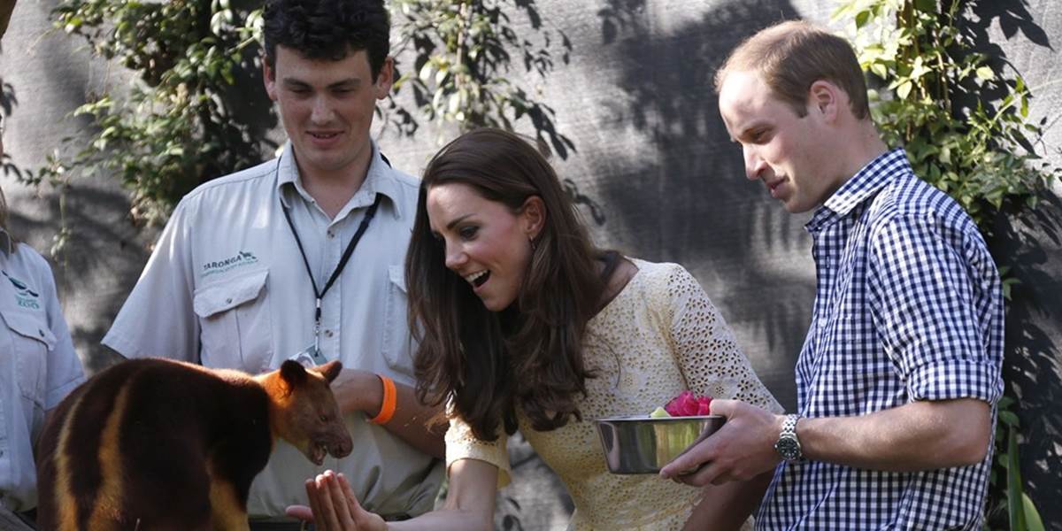 Britská kráľovská rodina navštívila zoologickú záhradu v Sydney