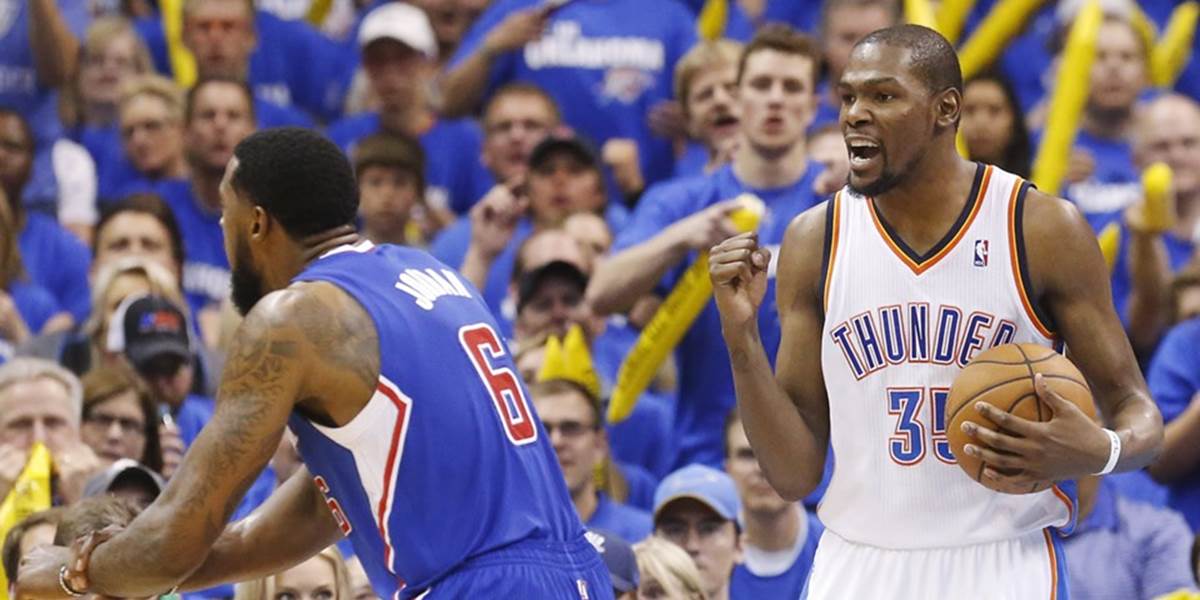 NBA: Indiana aj Oklahoma vyrovnali série na 1:1, Durant a Westbrook žiarili