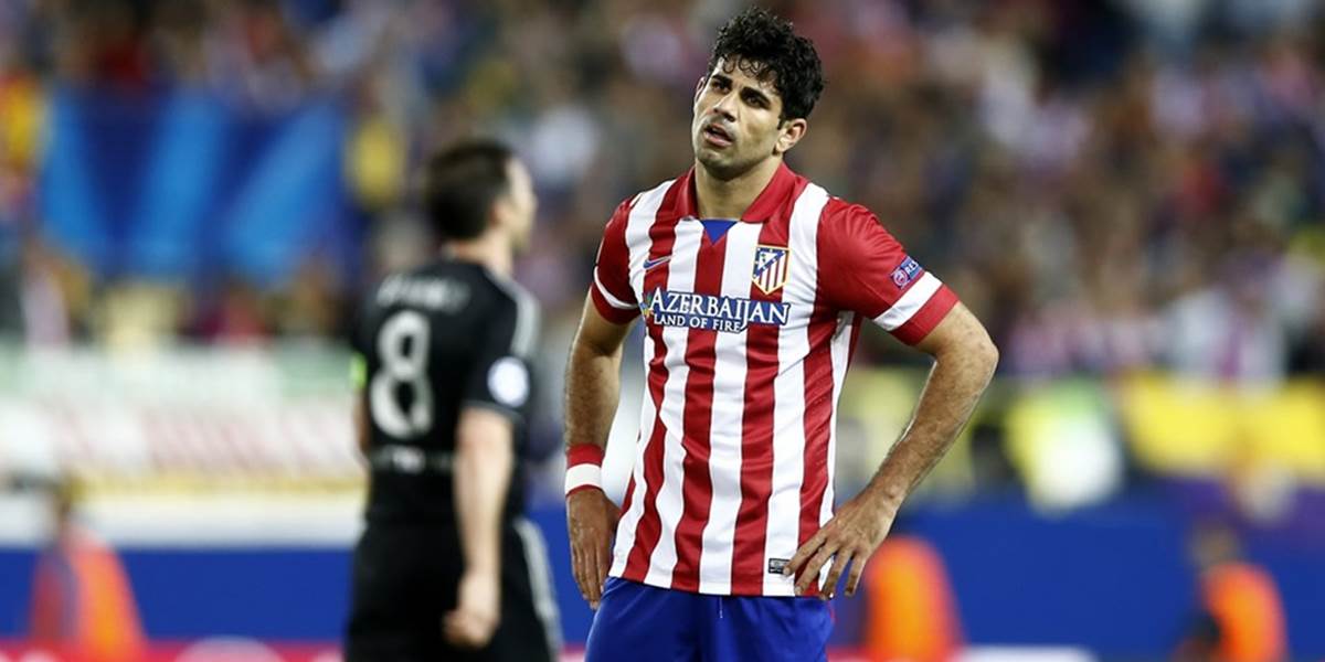 Diego Costa vynechá pre zranenie nedeľňajší duel Atletica proti Malage