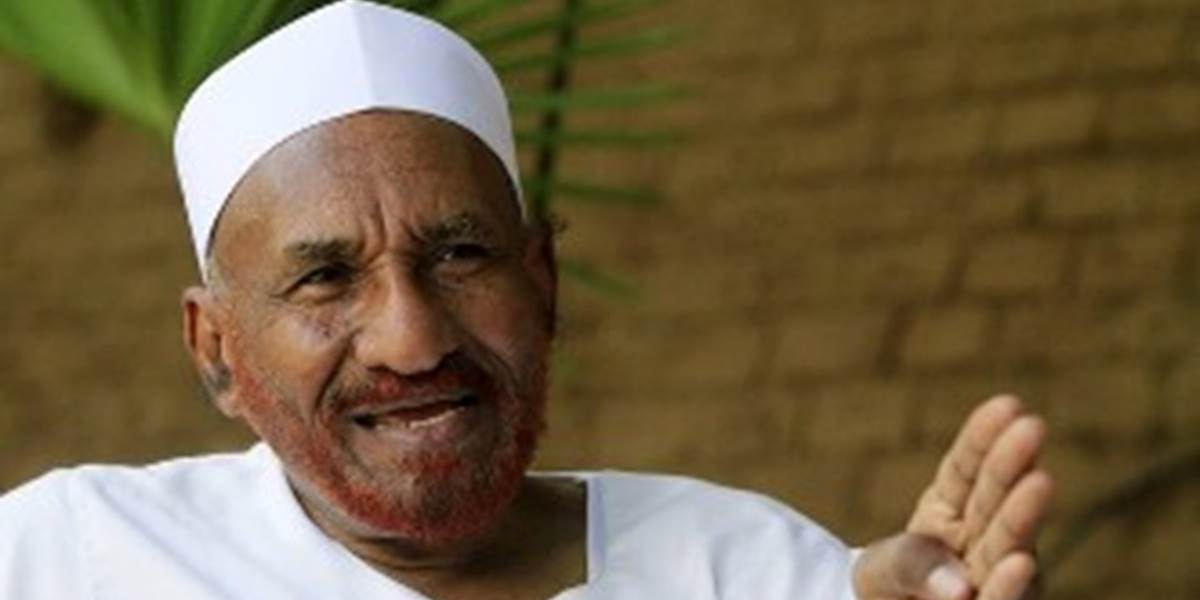 Zatkli opozičného lídra Sádika Mahdího za kritiku situácie v Dárfúre