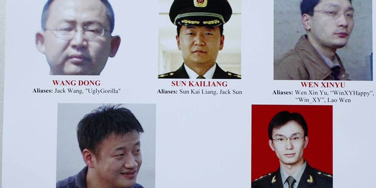Päť príslušníkov čínskej armády obžalovali z počítačovej špionáže