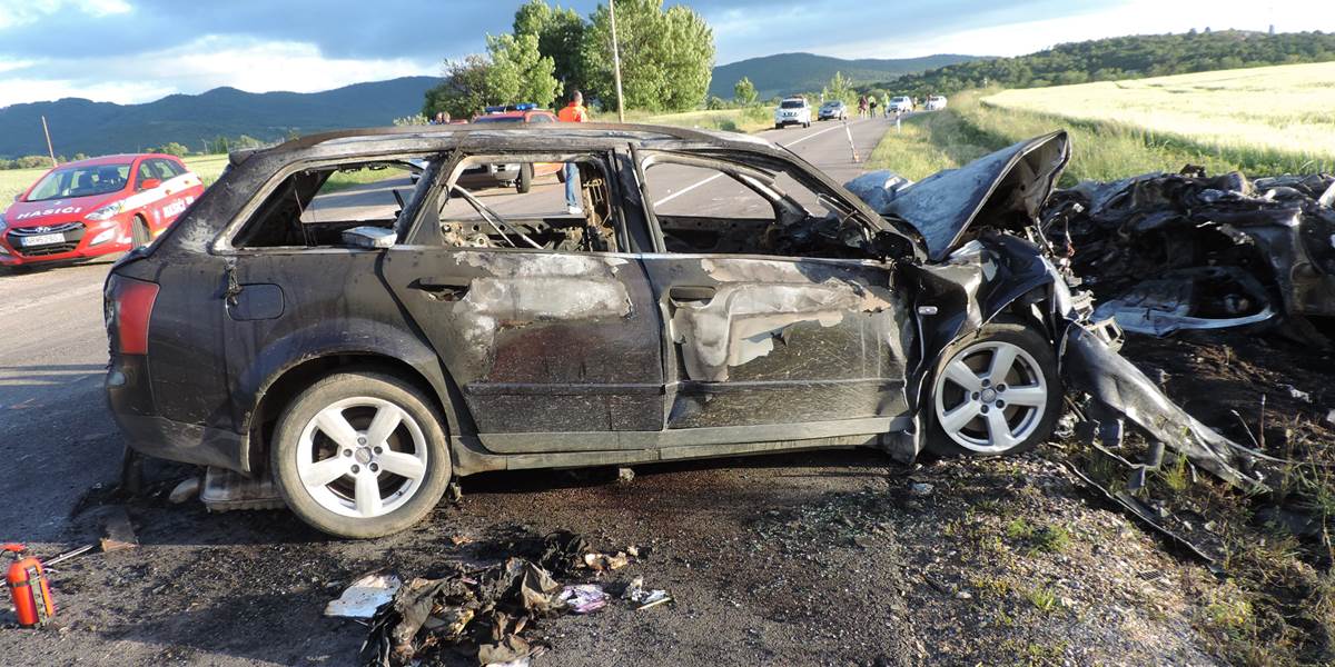 FOTO Obrovská tragédia pri Nitre: Po nehode uhoreli v aute matka so synom!