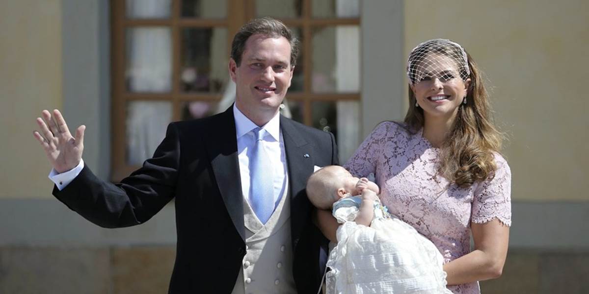 Dcéru princeznej Madeleine pokrstili v kostole kráľovského paláca