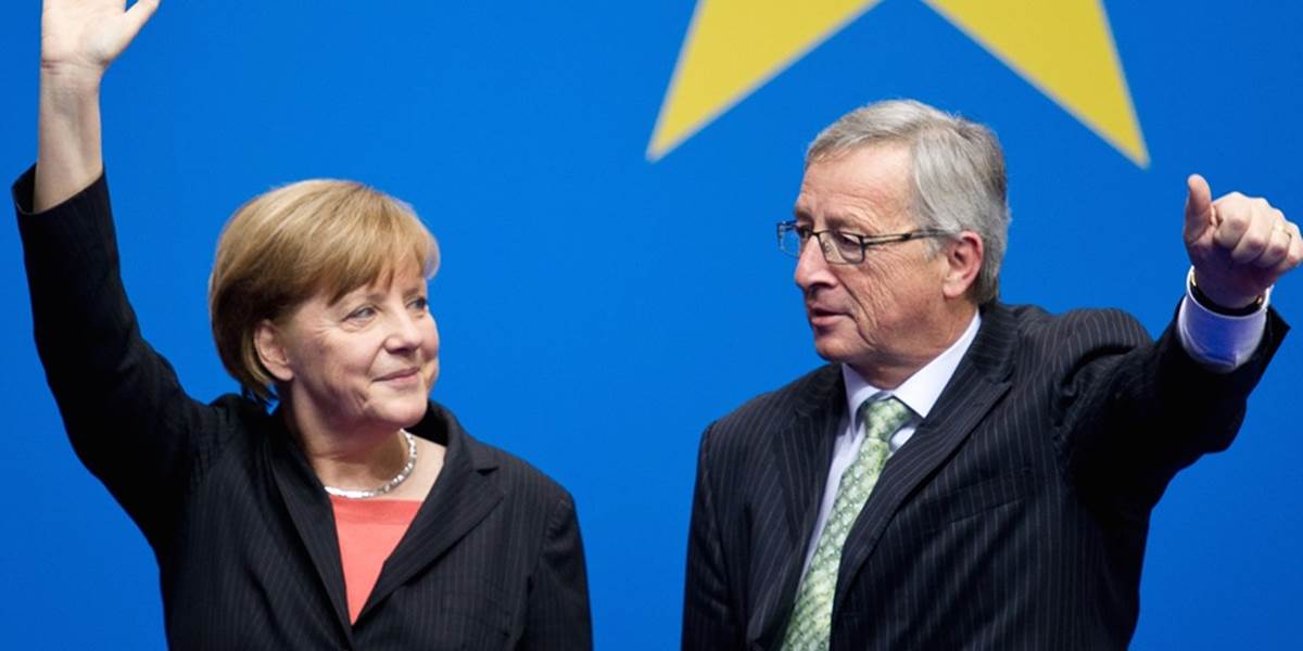 Väčšina Nemcov chce, aby Merkelová presadzovala Junckera za šéfa EK