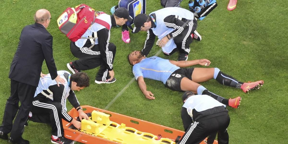 Je to tvrďák: Uruguajčan Pereira hral proti Anglicku aj so zranením hlavy