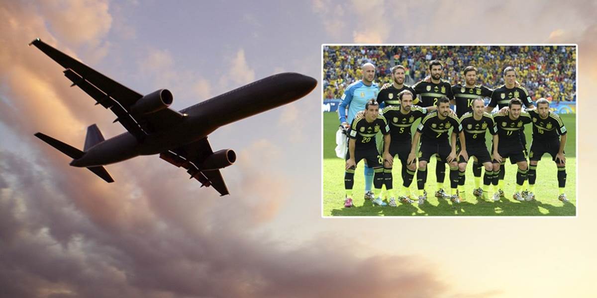 Panika na palube lietadla s futbalistami Španielska vracajúcimi sa z Brazílie: Pravé krídlo zasiahol blesk!