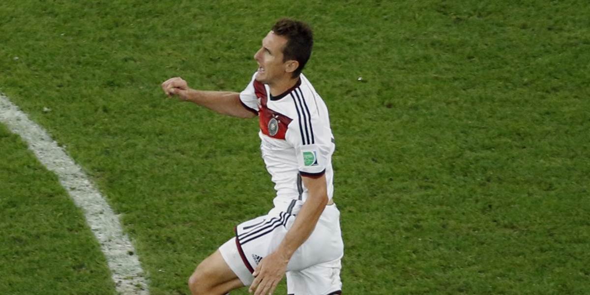 Klose v Brazílii prekonal Ronalda, so 16 gólmi je kráľom strelcov