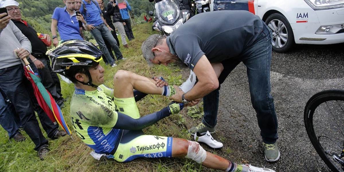 TdF: Contador spadol dvakrát, pôjde na operáciu