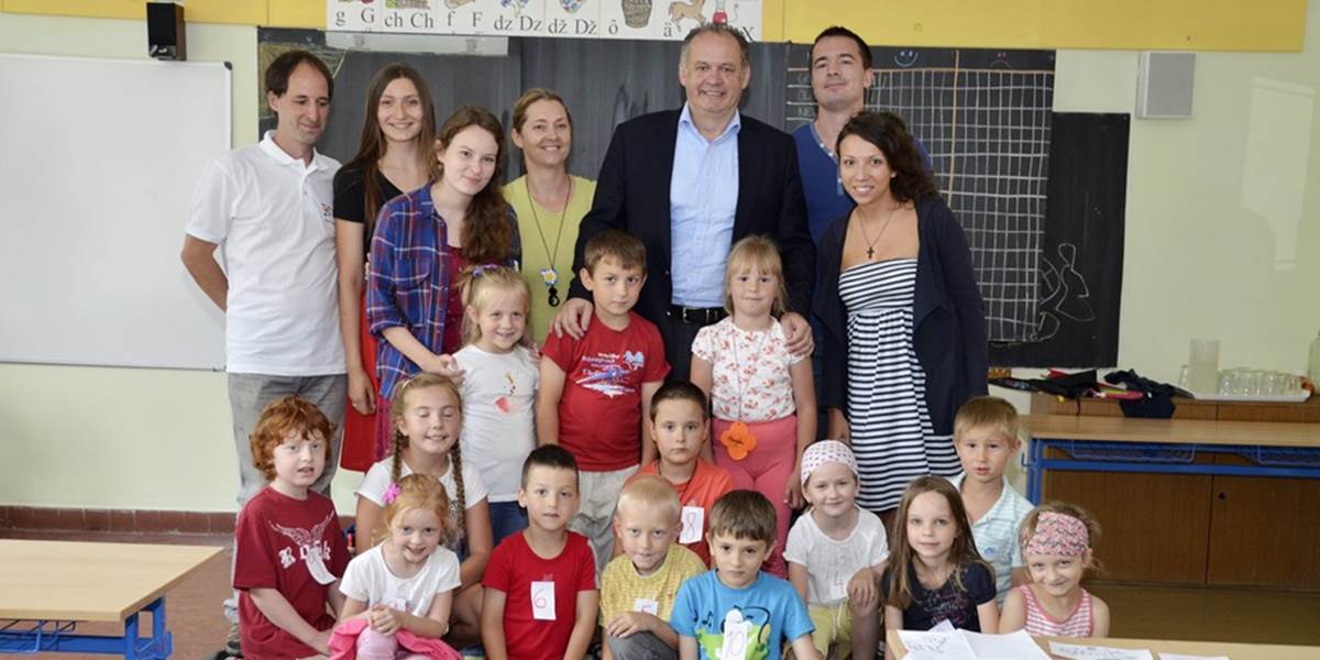 Prezident Kiska navštívil letnú školu pre budúcich pedagógov